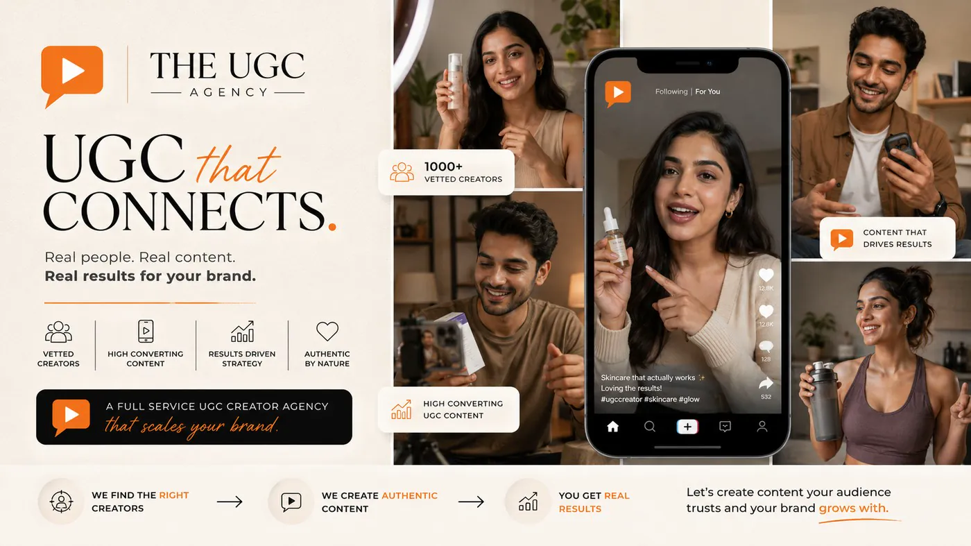 The UGC Agency, UGC that connects, real people, real content, real results for your brand